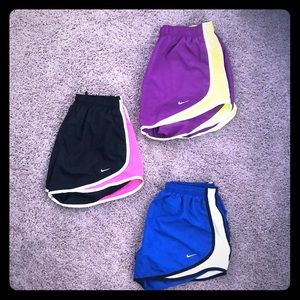 Nike Dri-Fit Running Shorts Sz Medium (Set of 3)